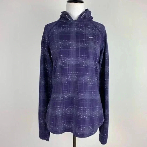 Nike running jacket sz M reflective hooded dry fit - Picture 11 of 12